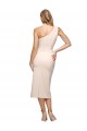 Cubierta Un Hombre Midi Crepé Elástico Corto Formales Vestidos de dama de honor / Vestidos de fiesta / Vestidos de cóctel Fábrica