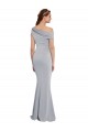 Gris 24 Sirena Un Hombre Crepé Elástico Largo Formales Vestidos de dama de honor / Vestidos de fiesta Fábrica