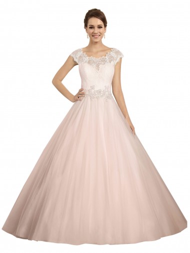 Marfil Barco Ilusión Cola capilla Encaje Vestidos de novia Fábrica
