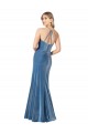 Negro Cubierta Tirantes espagueti Cuello joya Terciopelo Elástico Largo Formales Vestidos de dama de honor / Vestidos de fiesta Fábrica