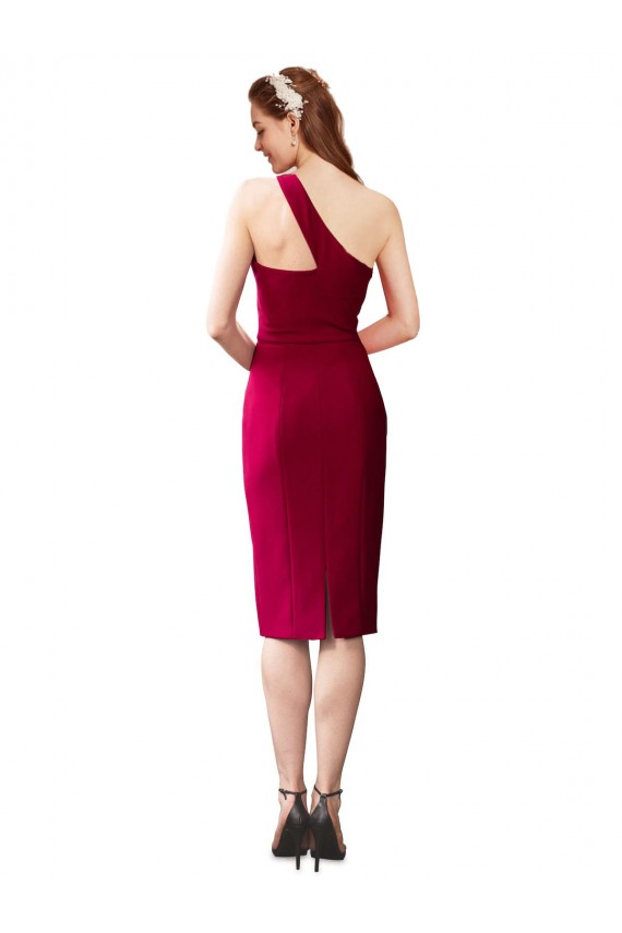 Negro Cubierta Un Hombre Cóctel Crepé Elástico Corto Formales Vestidos de dama de honor / Vestidos de fiesta / Vestidos de cóctel Fábrica