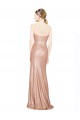 Oro rosa línea A Cuello de Corazón Lentejuela Largo Formales Vestidos de dama de honor / Vestidos de fiesta Fábrica