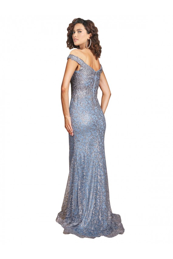 Sirena Hombros Descubiertos Lentejuela Largo Formales Vestidos de dama de honor / Vestidos de fiesta Fábrica