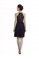 Uva línea A Halter Cuello Alto Gasa Corto Vestidos de dama de honor / Vestidos de cóctel / Vestidos para homecoming Fábrica