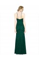 Verde oscuro Sirena Halter Cuello Alto Encaje Largo Vestidos de dama de honor / Vestidos de fiesta Fábrica