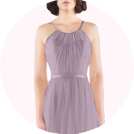 Cuello Alto Vestidos de dama de honor Fábrica